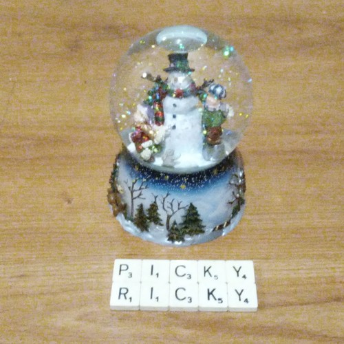 Snowman with children - with,