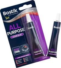 Bostik All Purpose Clear Glue 20ml – Extra Strong Fast Dry Adhesive for Repairs
