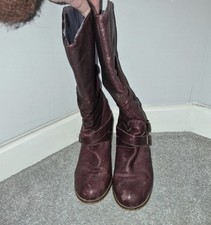 Red or Dead Burgandy Boots