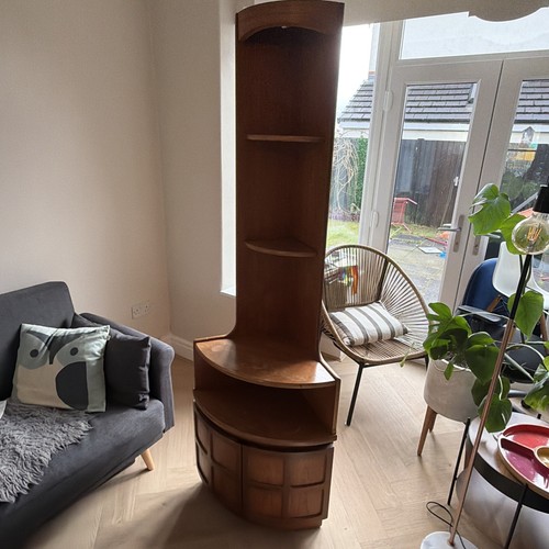 1970s nathan teak corner unit - nathan,