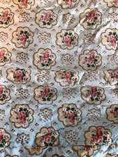 Vintage Bedcover Quilt Roses