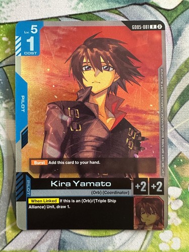Gundam card game kira yamato - card,