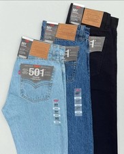 Levis® 501 Mens Denim Jeans Original Fit bottoms Straight Leg Pants Jean NEW