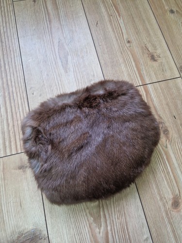 Brown vintage soft fur