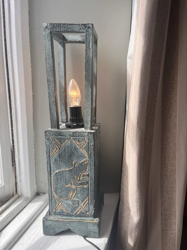 Animal table lamp blue - animal,