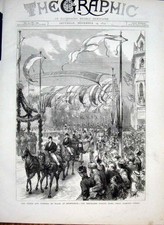 Original Old Antique Print