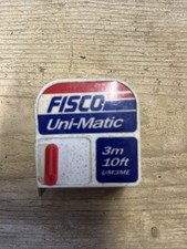 Vintage Fisco Tape Measures Uni-Matic UM3ME 10ft 3m Collectable Tape