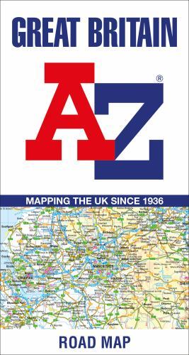 Great britain road - a-z, map