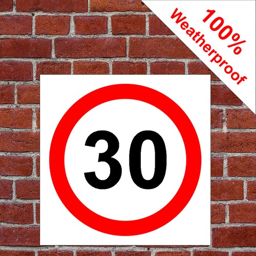 30mph speed limit sign - 30mph,