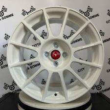 Dedicated Abarth 500 17" New Esseesse White Red Alloy Wheels