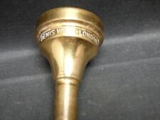 Denis Wick Trombone Mouthpiece. 6BM Thoroughly Cleaned With Anti Bac. Gold Plate