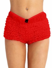 UK Womens Tiered Ruffled Bloomers Knickers Lace Frilly Shorts Underwear Panties