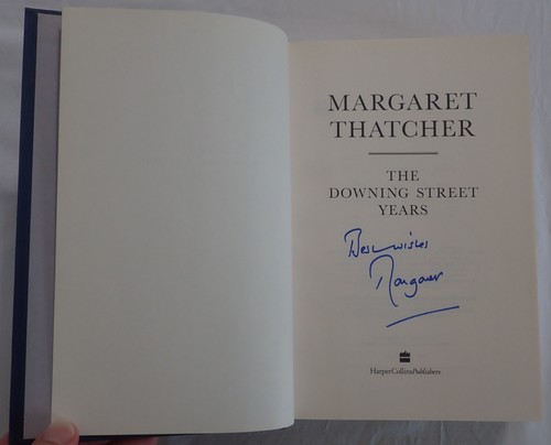 Margaret thatcher hand - thatcher, signed