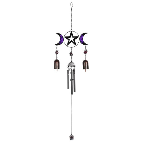 Triple moon windchime with - triple,