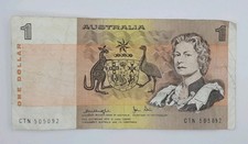 1979 - Australia - $1 Australian AUD Dollar Banknote No. CTN 505092 P-42c