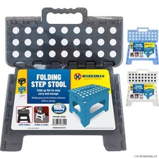 Folding Step Stool Large 150 KG 11" inch Multi Purpose Home Kitchen Assorted