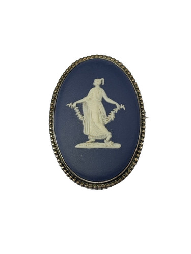 Wedgwood jasperware blue cameo - wedgwood,