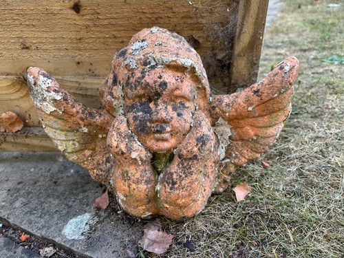 Terracotta cherub garden - terracotta,