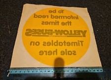 Yellow Buses Bournemouth Bus Sticker Sign. JM