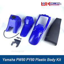 FOR YAMAHA PW 80 Plastics Plastic Kit Tank Seat Front & Rear Fender Blue PY80