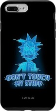 Character Mobile Cover For iPhone 7 Plus/8 Plus Rick And Morty Black -NEW AS PIC
