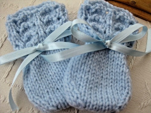 Lovely hand knitted - hand, baby