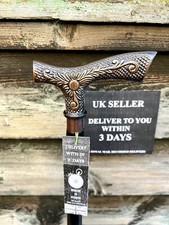 Brand New Artistic Wooden Walking Stick - Finest Wood Handcrafted Stick