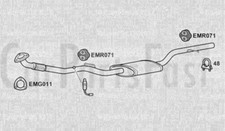 EXGM2025 FRONT PIPE & BOX Vauxhall Agila 1.0 Petrol Hatchback 06/2000 to 02/2001