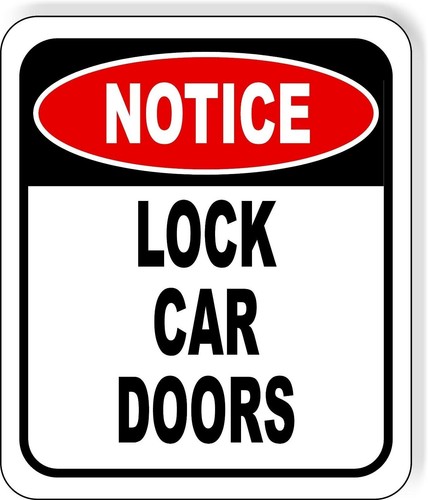 Notice lock doors aluminum - notice,