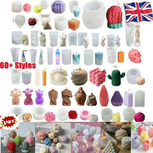 Diy candle mold silicone - 3d,