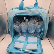 Concept Picnic Hamper shoulder bag for 4 person with Insulated back pocket