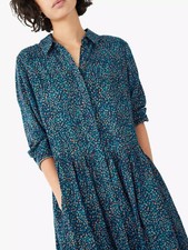 NEW HUSH Emanuelle shirt dress disty spots casual smart style UK  10 12 14 16 18