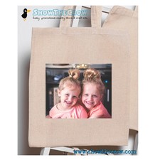 "Personalised Photo Tote Bag"  100% Premium Cotton Tote Gift Shoppers Bag Bus...