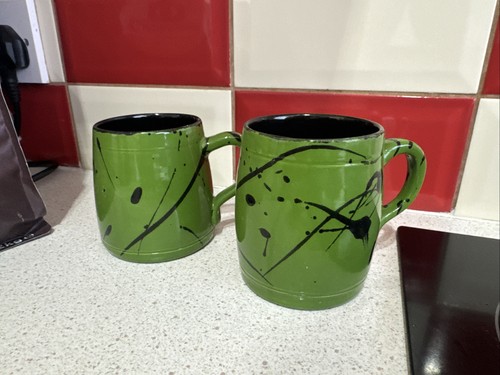 Pair handmade pottery - handmade,