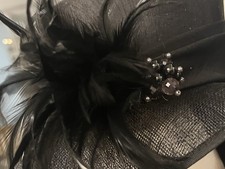 John Lewis Black Occasion Hat