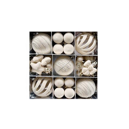 35pcs velvet christmas balls - 35pcs,