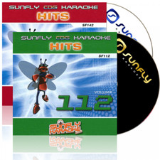 2 x Karaoke CD+G Disc SF112 and SF142 Sunfly Hits 31 CDG Tracks Vol 112 and 142