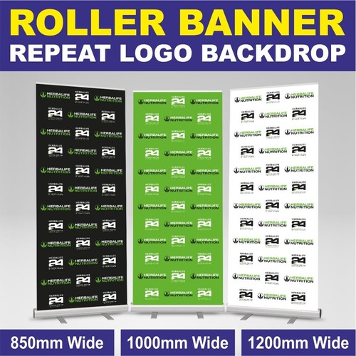 Roller banner pop display - up,