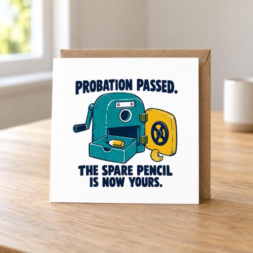 Funny probation passed - funny, card