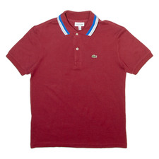 LACOSTE Boys Polo Shirt Maroon