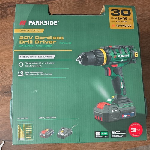 Parkside 20v cordless drill - 20v,