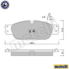BRAKE PAD SET DISC BRAKE