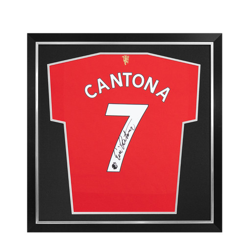 Framed eric cantona signed - framed,