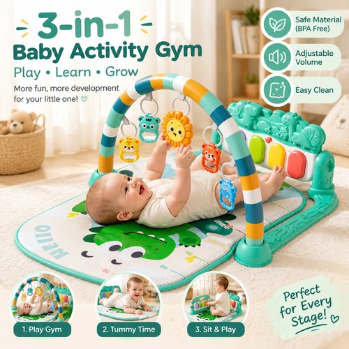 Baby activity gym - 3-in-1,