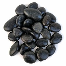Extra small polished black river stone pebbles, crafts & aquariums 10-20mm | 50g