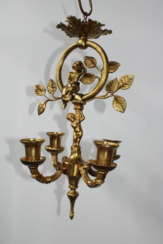 Antique french bronze putti - antique,
