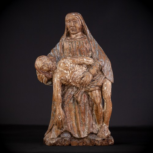 1500s pieta statue wooden - pieta,