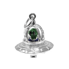 STERLING SILVER BEST EVER ALIEN IN FLYING SAUCER CHARM