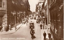 Darley Street Bradford  RP old pc used 1927