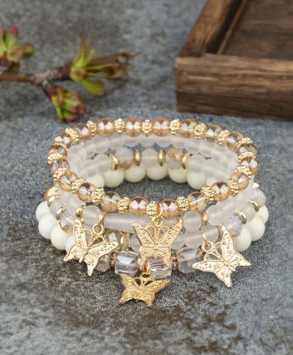 4pcs bohemian butterfly - butterfly, charm